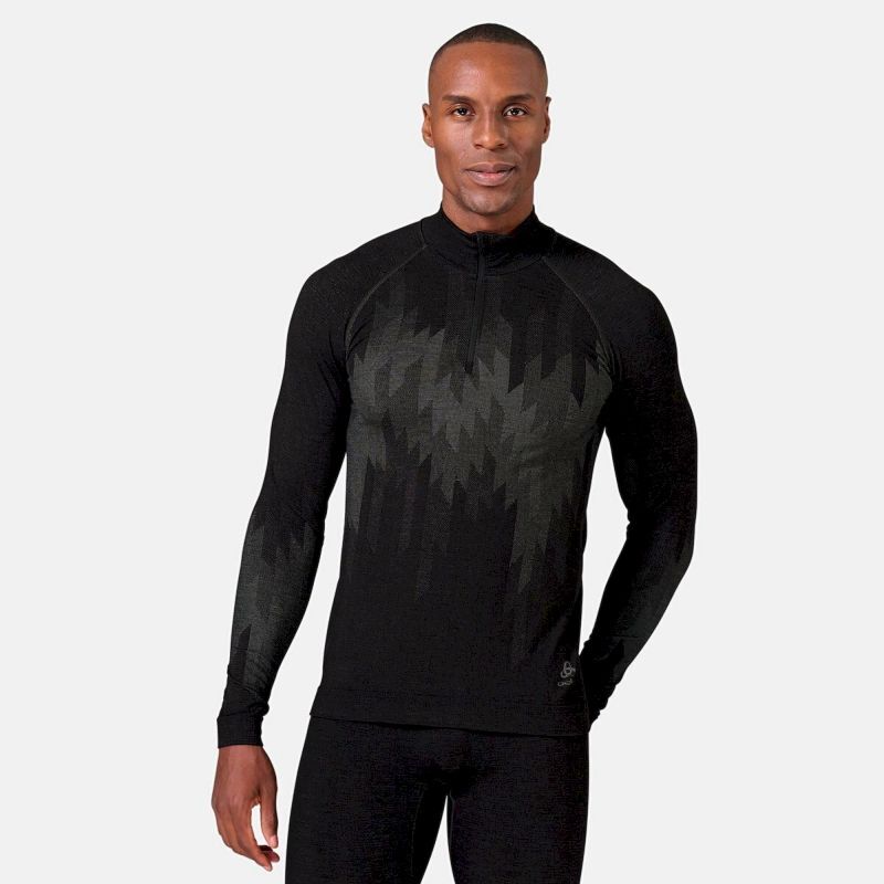 Odlo Kinship Performance Wool Warm Zip Base Layer Men S Hardloop