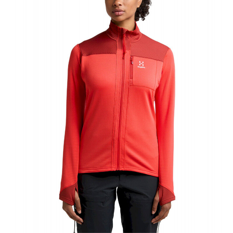 Hagl Fs Roc Spitz Mid Jacket Women Polaire Femme Hardloop