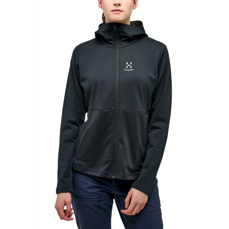 Hagl Fs Lark Mid Hood Women Polaire Femme Hardloop