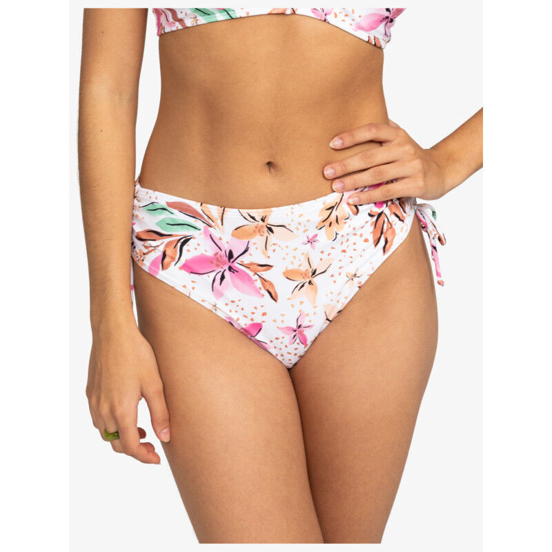 Roxy Printed Beach Classics Lace Up Bikini Bottoms Hardloop