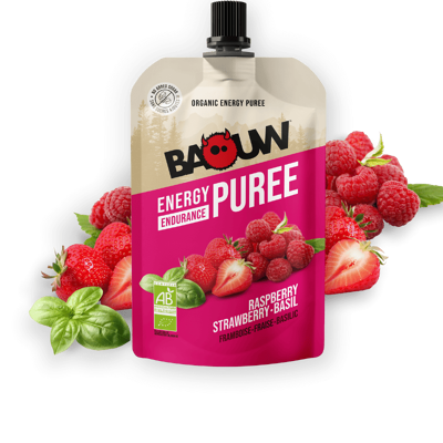 Baouw - Framboise-Fraise-Basilic - Energy compote & purée