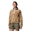 Helvetia II Printed Cropped Half Snap - Bluza polarowa damska