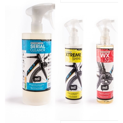 NST - Serial Cleaner + WX32 + Xtreme Shine - Bike cleaning kit
