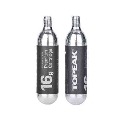 Topeak - CO2 Cartridge 16g Threated (2 pieces) - Pompa a CO2