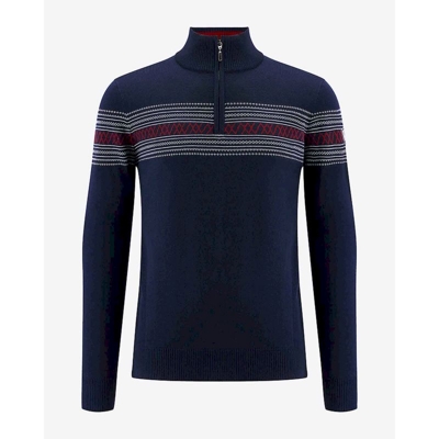 We Norwegians - Signature Zip Up - Sweter z wełny Merino® męski