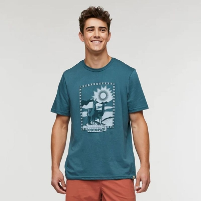 Cotopaxi - Llama Greetings Organic T-Shirt - T-shirt - Men's