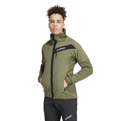 adidas - Terrex Fleece Wind Hooded Jacket - Fleecejacke - Herren