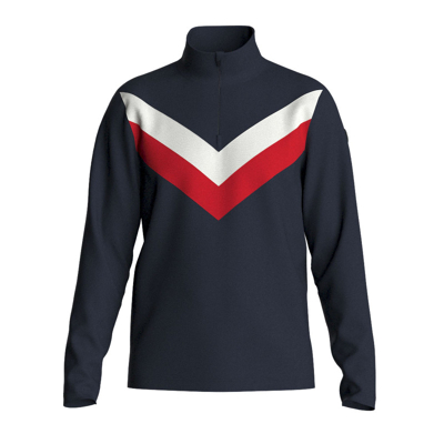 We Norwegians - Voss Chevron Zip Up - Sweter z wełny Merino® męski