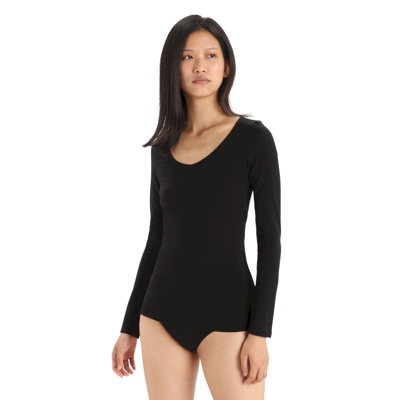 icebreaker - Siren Long Sleeve Sweetheart - Koszulka z wełny Merino damska
