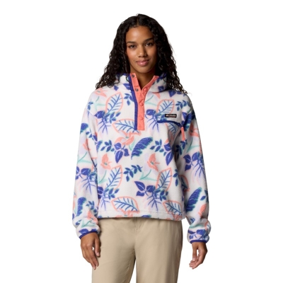 Columbia - Helvetia II Printed Cropped Half Snap - Bluza polarowa damska