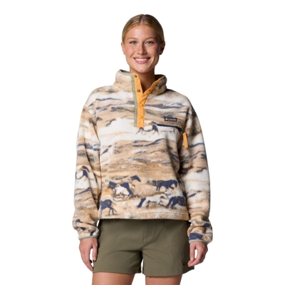 Columbia - Helvetia II Printed Cropped Half Snap - Giacca in pile - Donna