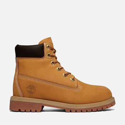 Timberland - Premium 6 inch Waterproof Nubuck Junior - Buty wysokie dla dzeici