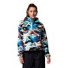Helvetia II Printed Cropped Half Snap - Bluza polarowa damska
