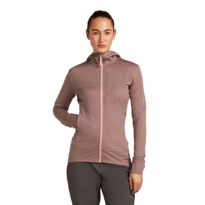 icebreaker - 260 Quantum IV LS Zip Hoodie - Polar z wełny Merino® damski
