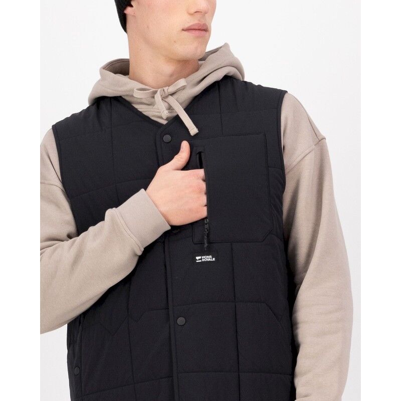 Mons Royale Stacker Merino Insulated Vest - Casaco sem mangas em lã merino | Hardloop