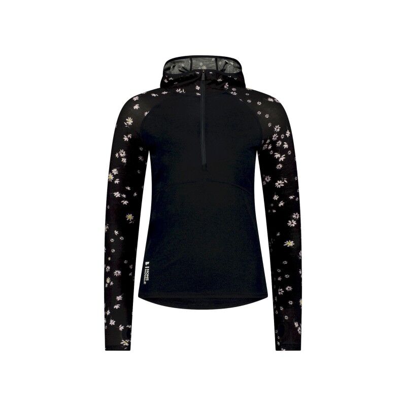 Mons Royale Bella Merino Long Sleeve Hood - Merinowolltrikot - Damen | Hardloop