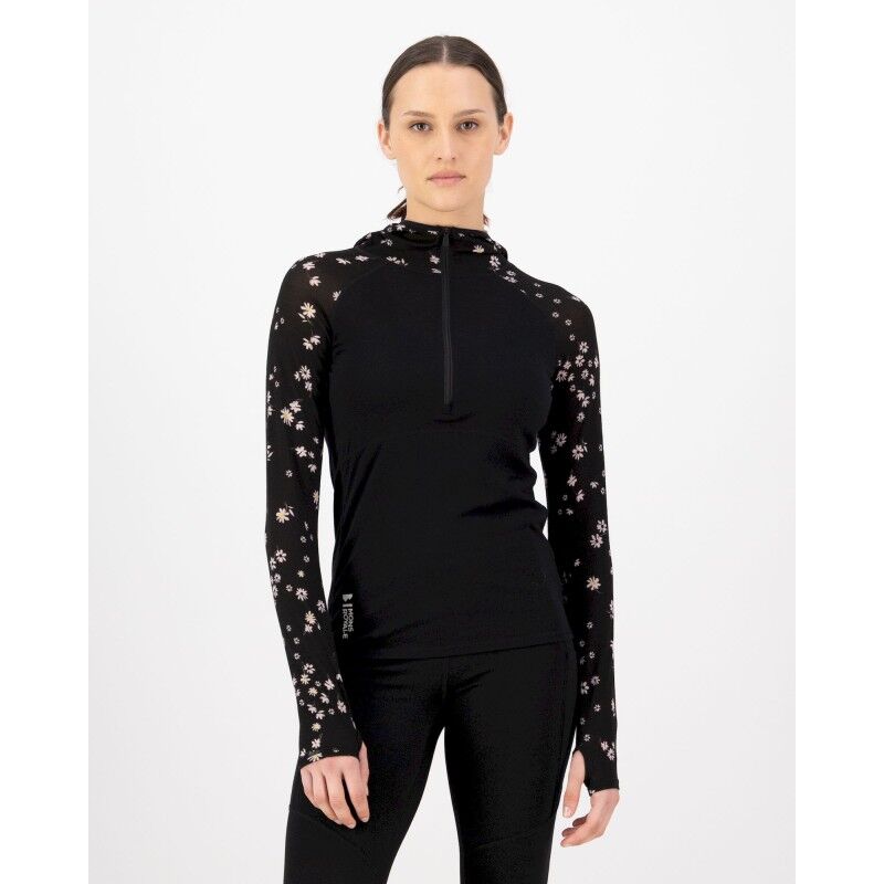 Mons Royale Bella Merino Long Sleeve Hood - Merinowolltrikot - Damen | Hardloop