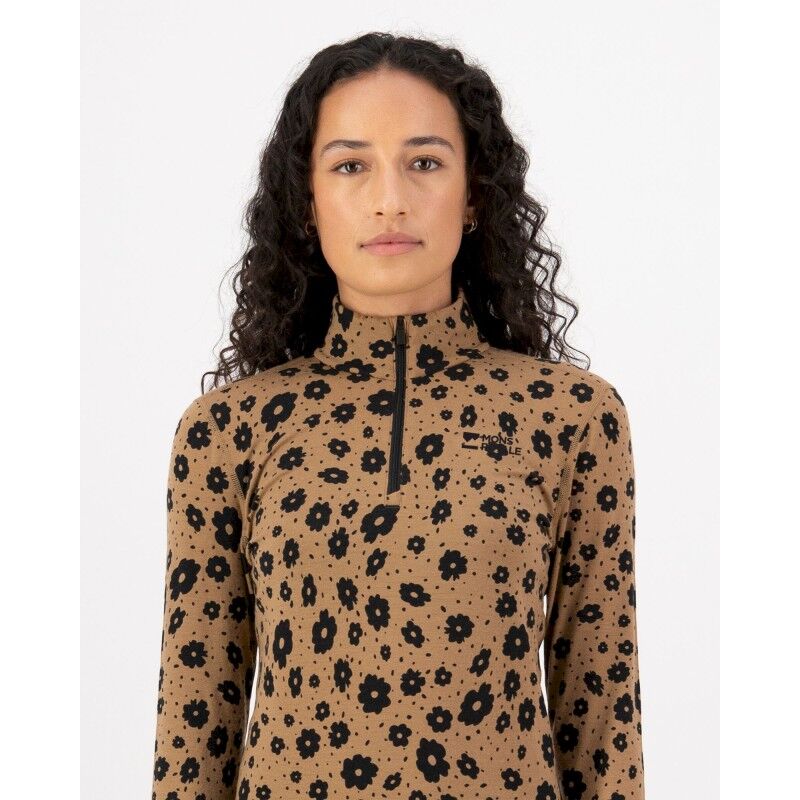 Mons Royale Cascade Merino Flex 1/4 Zip - Merinowolltrikot - Damen | Hardloop