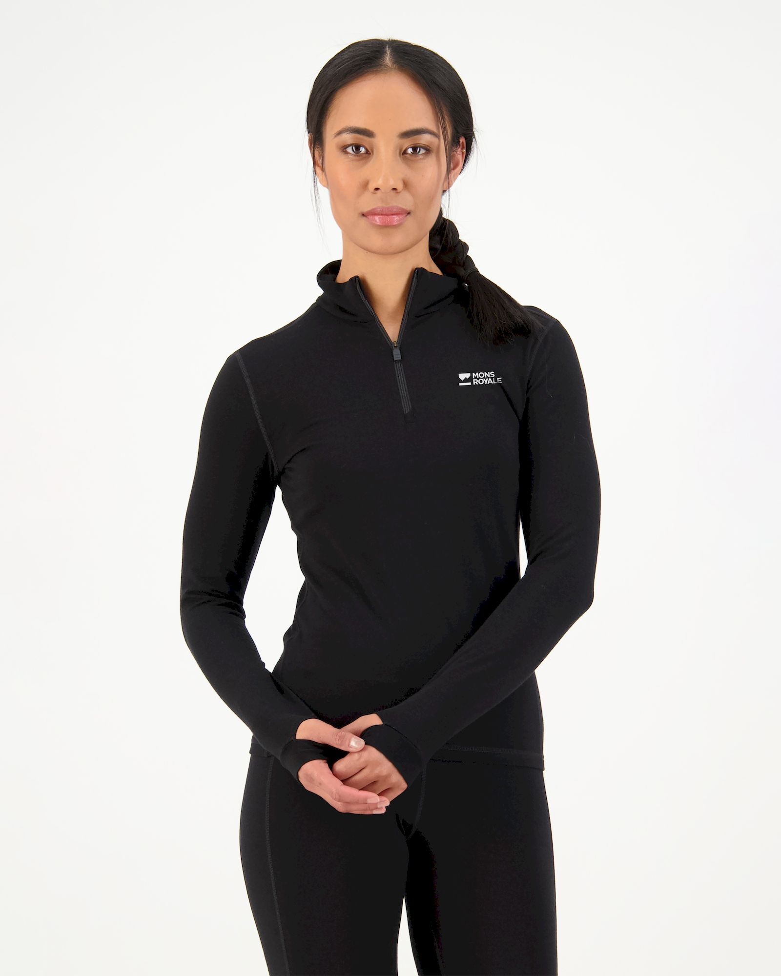 Mons Royale Cascade Merino Flex 1/4 Zip - Maglia in lana merino - Donna | Hardloop