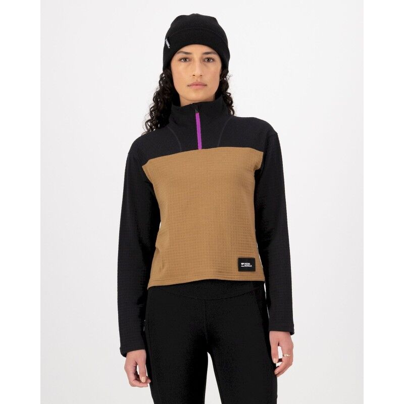 Mons Royale Offgrid Merino Fleece Long Sleeve - Giacca in pile di merino - Donna | Hardloop