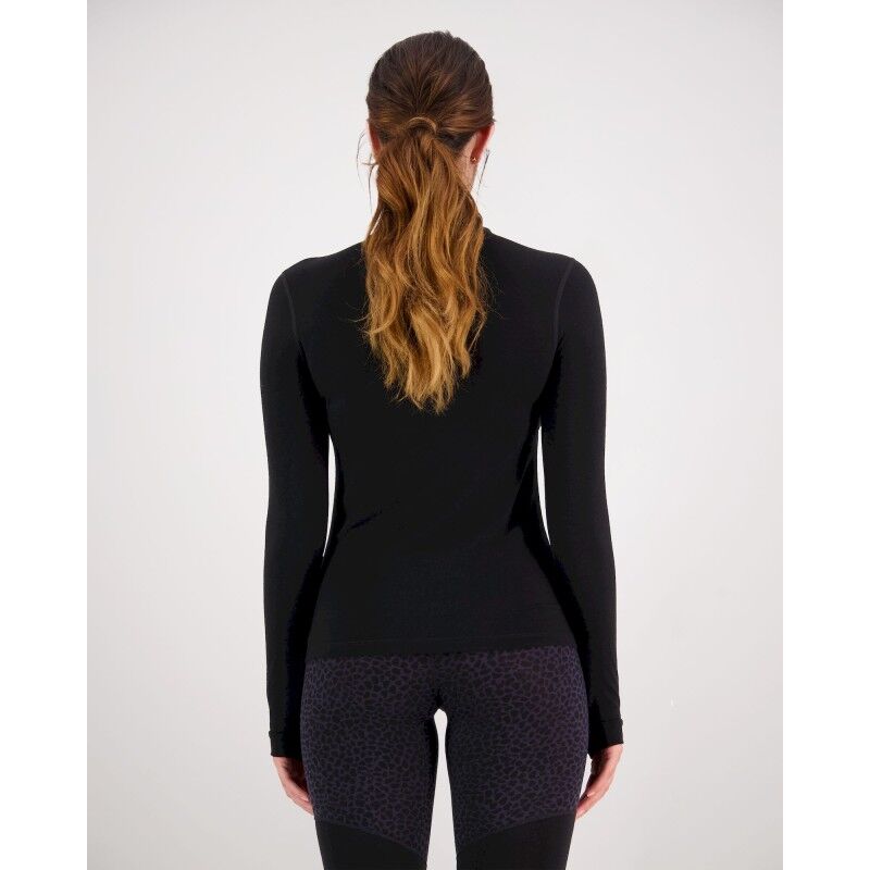 Mons Royale Cascade Merino Flex Mock Neck Long Sleeve - Merino Wool Jersey - Women's | Hardloop