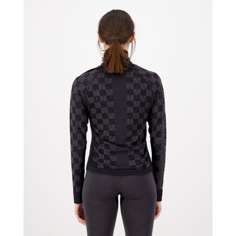 Mons Royale Ascender Merino Seamless Mock Neck Long Sleeve - Maglia in lana merino - Donna | Hardloop