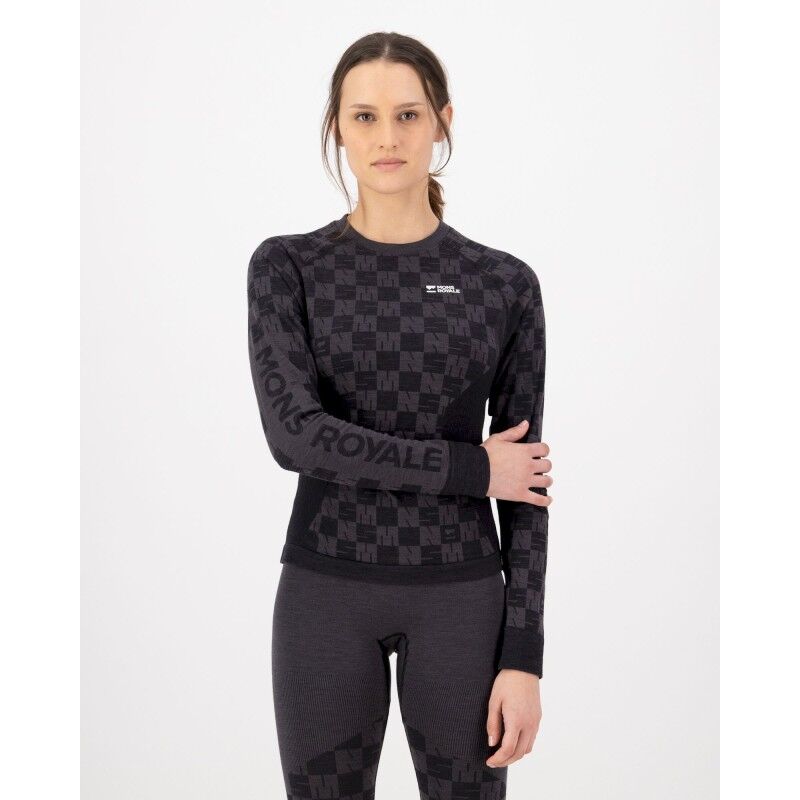 Mons Royale Ascender Merino Seamless Long Sleeve - Dámské Merinoové Trička | Hardloop