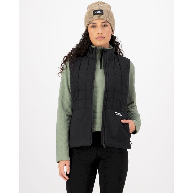 Mons Royale Canyon Merino Insulated Vest - Ärmlös dunjacka i merinoull - Dam | Hardloop