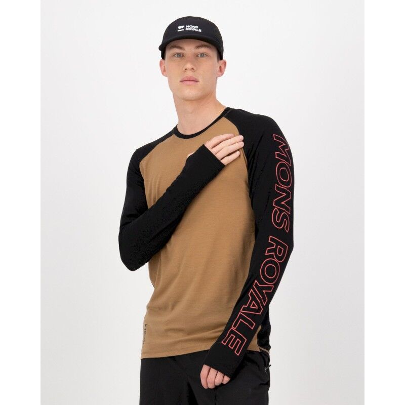 Mons Royale Temple Merino Long Sleeve - Merino Wool Jersey - Men's | Hardloop