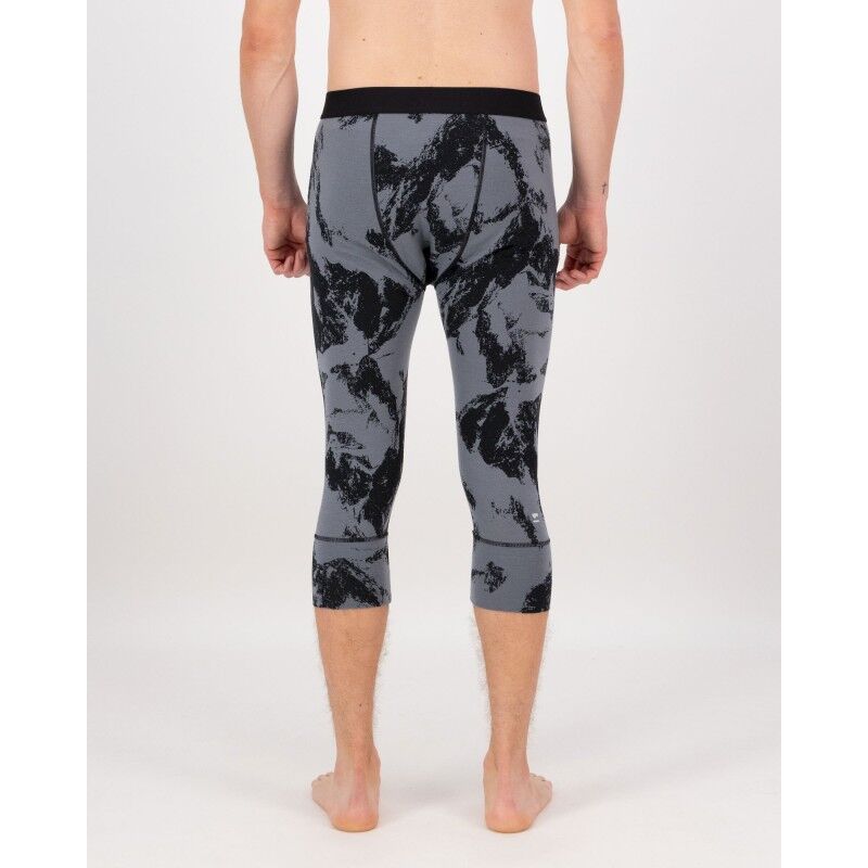 Mons Royale Cascade Merino Flex 3/4 Legging - Thermische Merinowollstrumpfhose - Herren | Hardloop