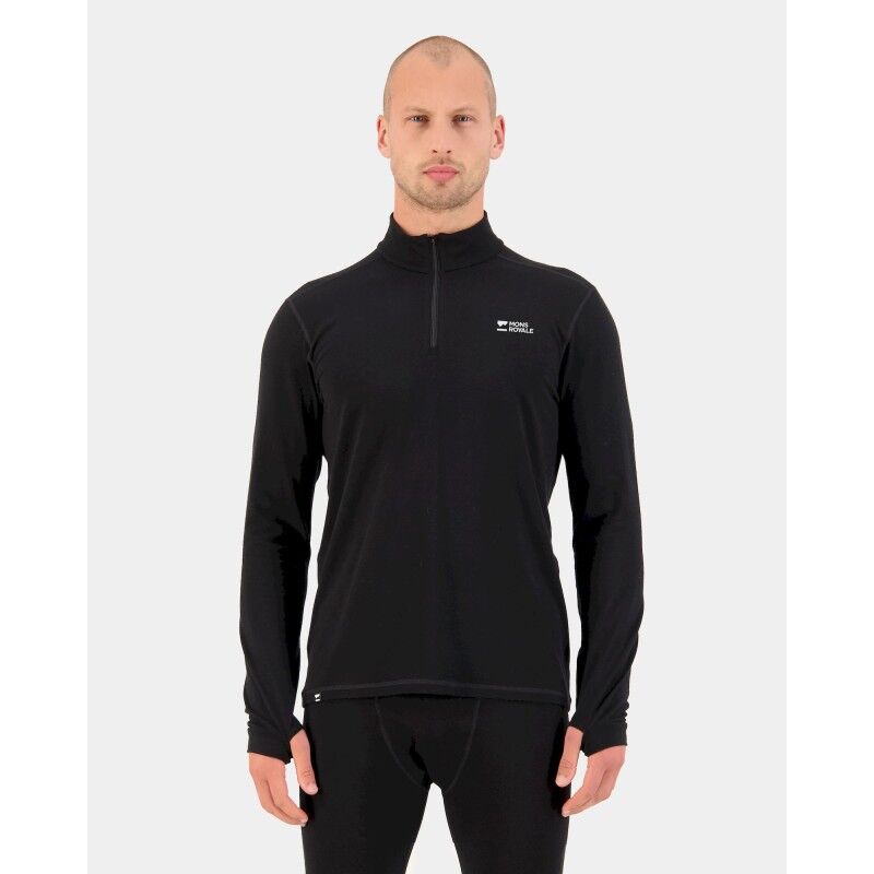 Mons Royale Cascade Merino Flex 1/4 Zip - Merinovillapaidat - Miehet | Hardloop