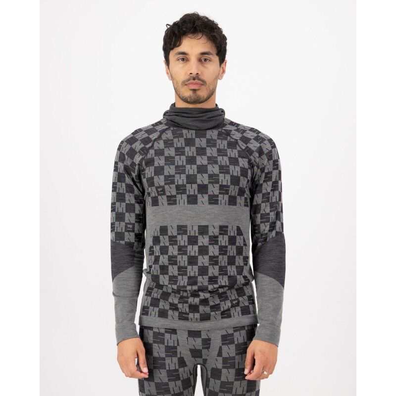 Mons Royale Ascender Merino Seamless Hooded Long Sleeve - Pánské Merinoové Trička | Hardloop