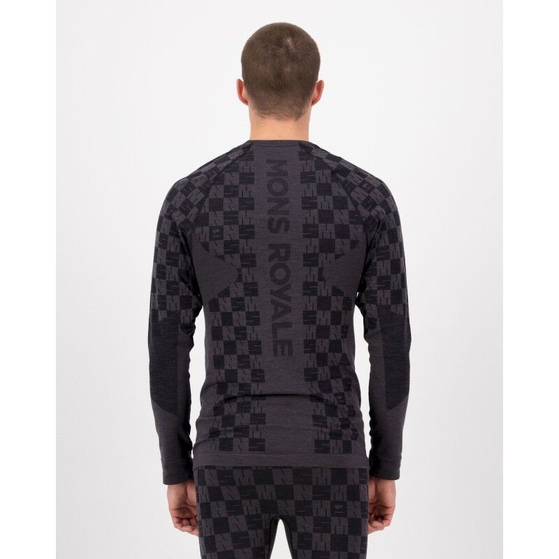 Mons Royale Ascender Merino Seamless Long Sleeve - Maglia in lana merino - Uomo | Hardloop