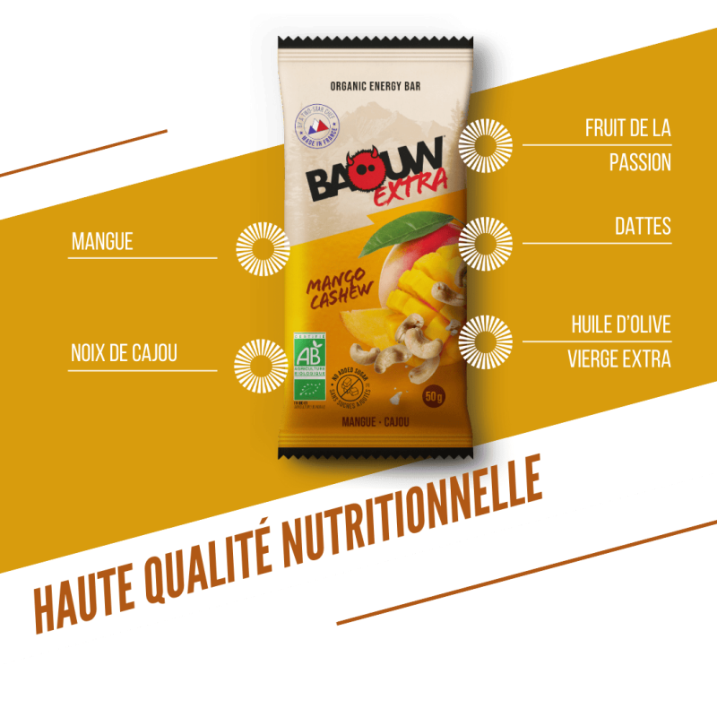 Baouw Mangue - Cajou - Energierepen | Hardloop
