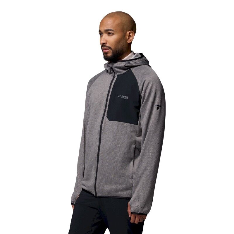 Columbia Triple Canyon Grid Fleece Hooded Full Zip II - Bluza polarowa meska | Hardloop