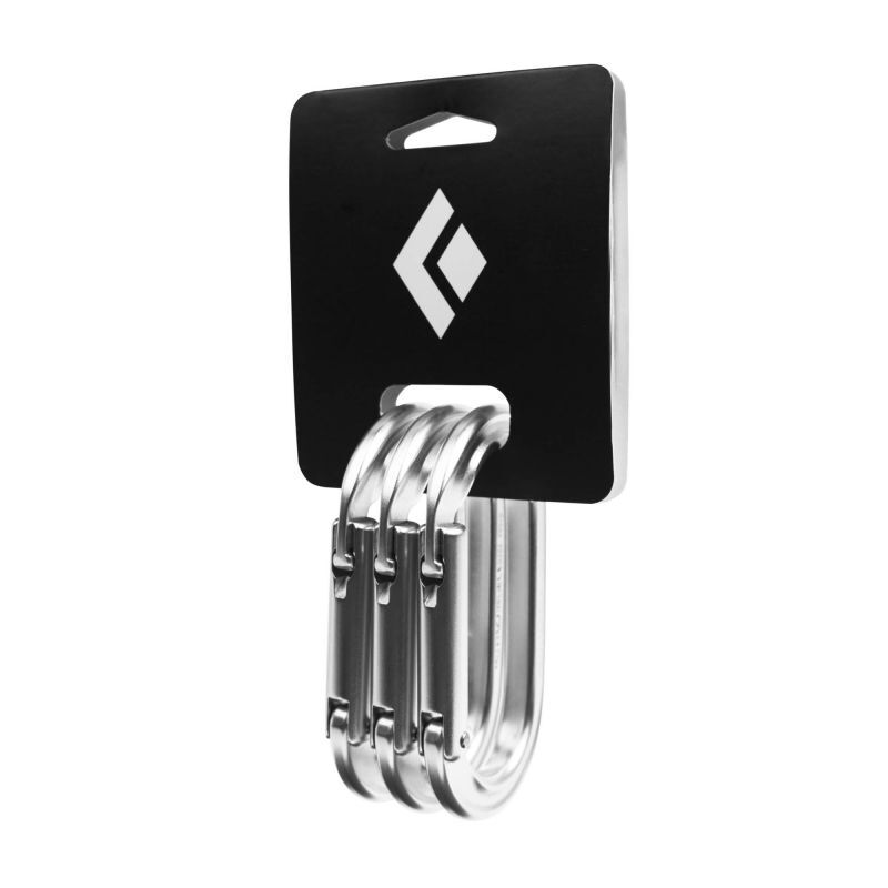 Black Diamond Oval Keylock 3 Pack - Moschettone