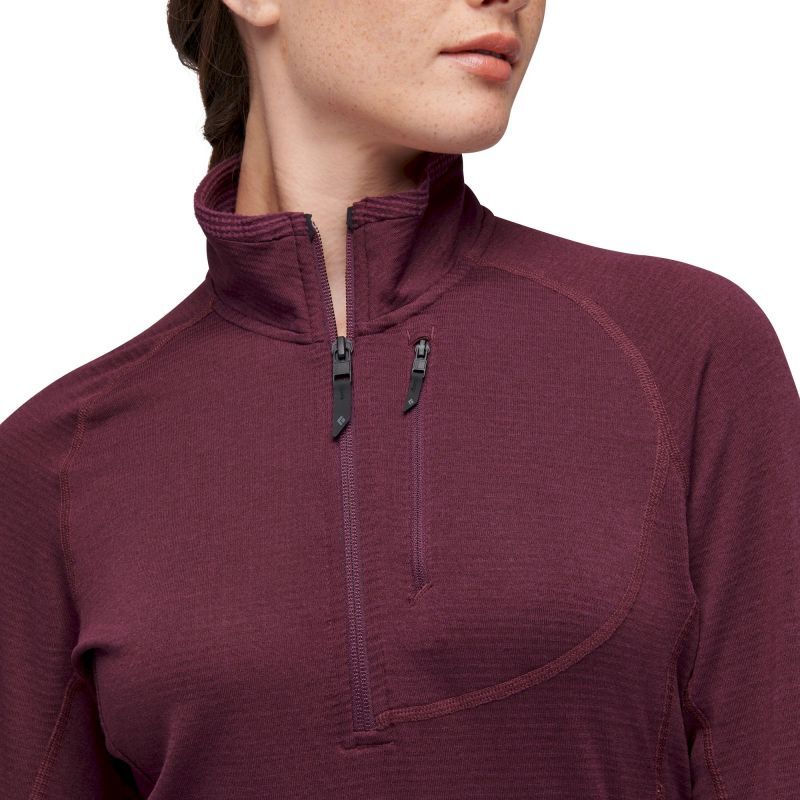 Black Diamond Coefficient LT Quarter Zip Pullover - Dámská fleesová mikina | Hardloop