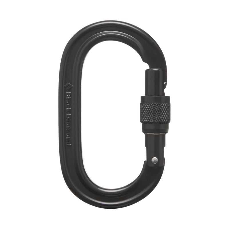 Black Diamond Oval Keylock Screwgate - Karabinek | Hardloop