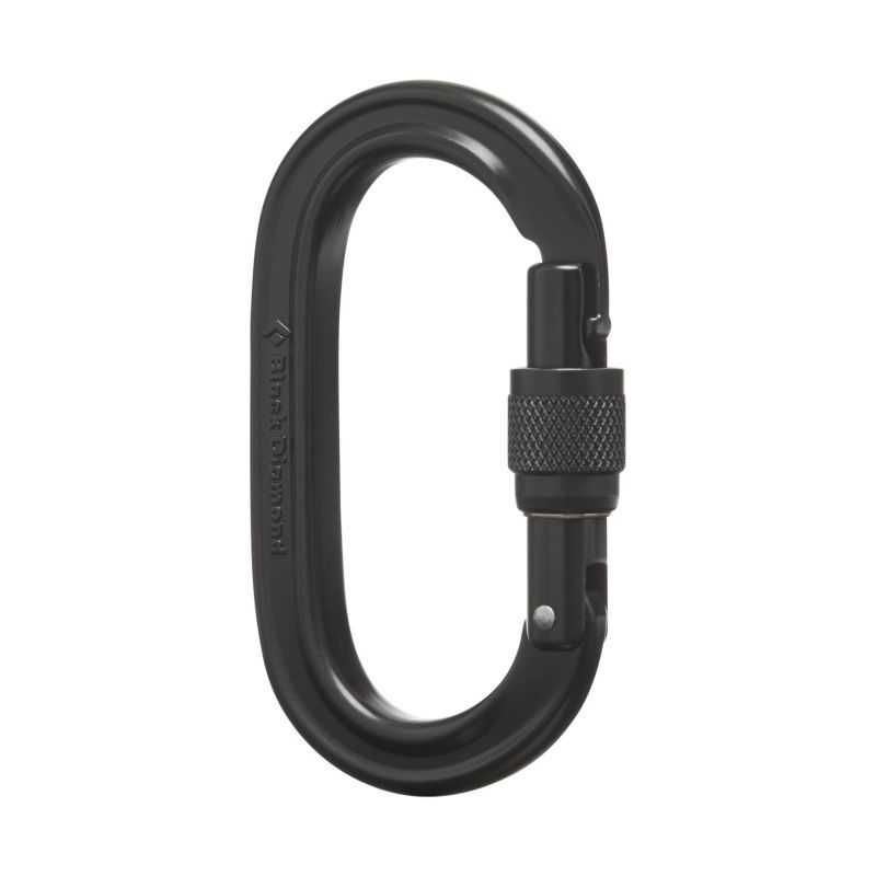 Black Diamond Oval Keylock Screwgate - Karabinek | Hardloop