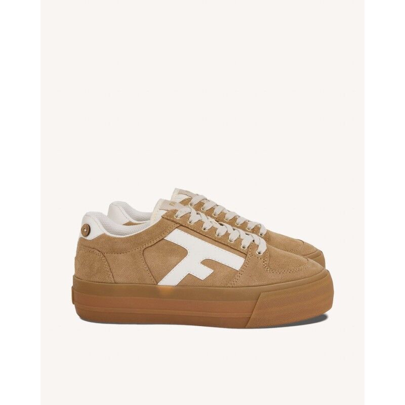 Faguo Walnut Platform Tennis Suede - Urban schoenen - Dames | Hardloop