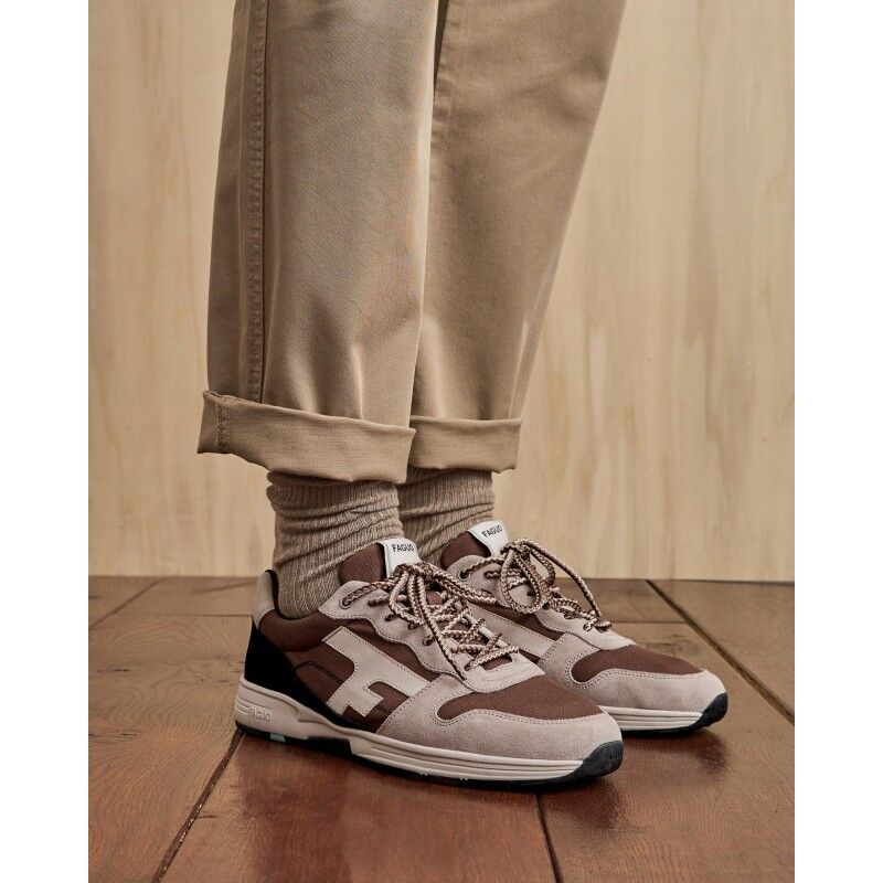 Faguo Olive Suede Woven - Lifestyle Schuhe - Herren | Hardloop