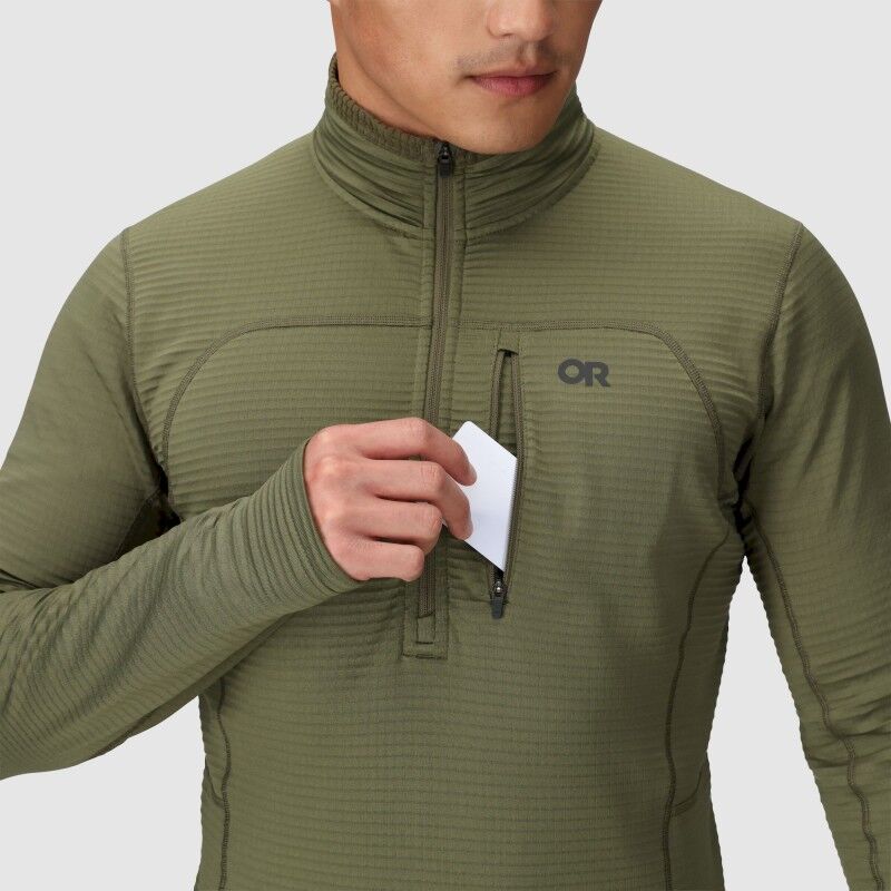 Outdoor Research Vigor Grid Fleece Half Zip - Fleecetakki - Miehet | Hardloop