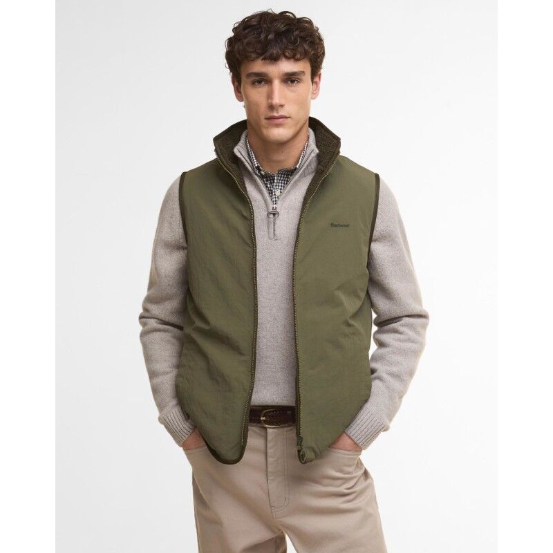 Barbour Reversible Fleece Gilet Polaire sans manches homme