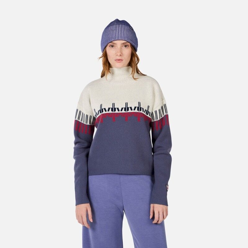 Patterned TN Sweater - Merino jumper - Women's