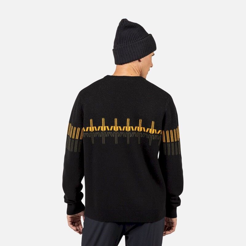 Rossignol Patterned CN Sweater - Suéter de lã merino homem | Hardloop