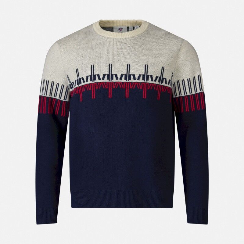 Patterned CN Sweater - Merino sweatere - Herrer