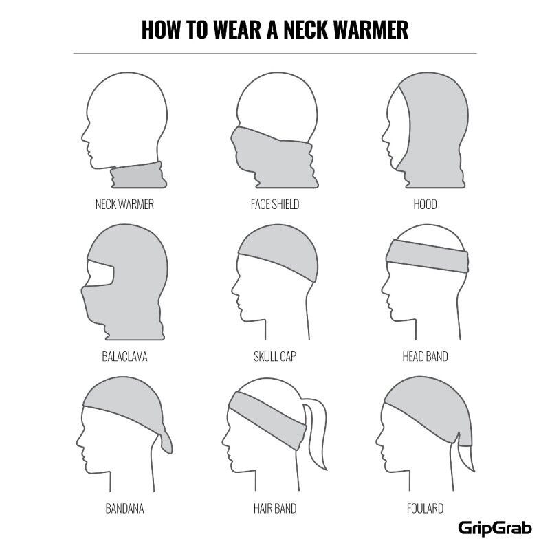 GripGrab Freedom Warp Knitted Seamless Neck Warmer - Tour de cou | Hardloop