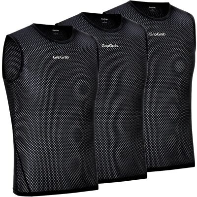 Ultralight Mesh Sleeveless Base Layer 3-Pack - Cycling technical base layers - Men's