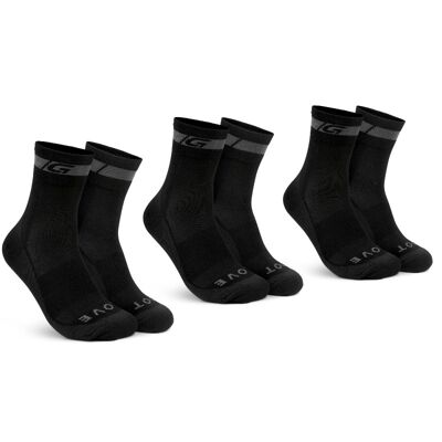 Merino Regular Cut Socks 3-Pack - Pyöräilysukat