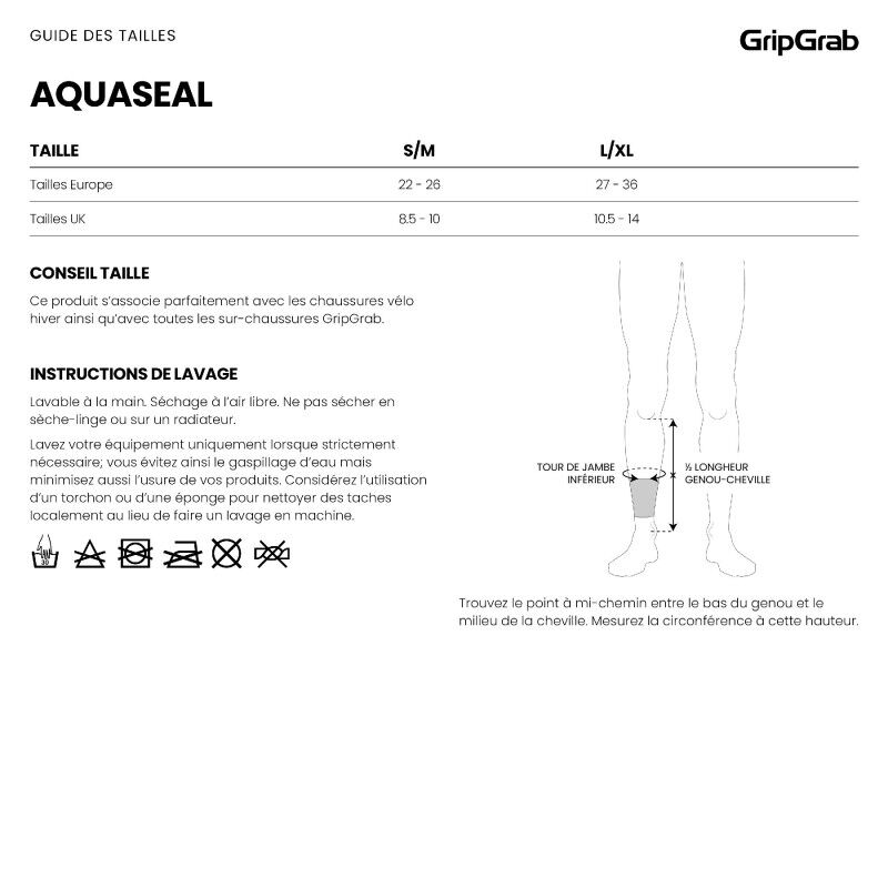 GripGrab AquaSeal Waterproof Cycling Gaiter - Cycling overshoes | Hardloop